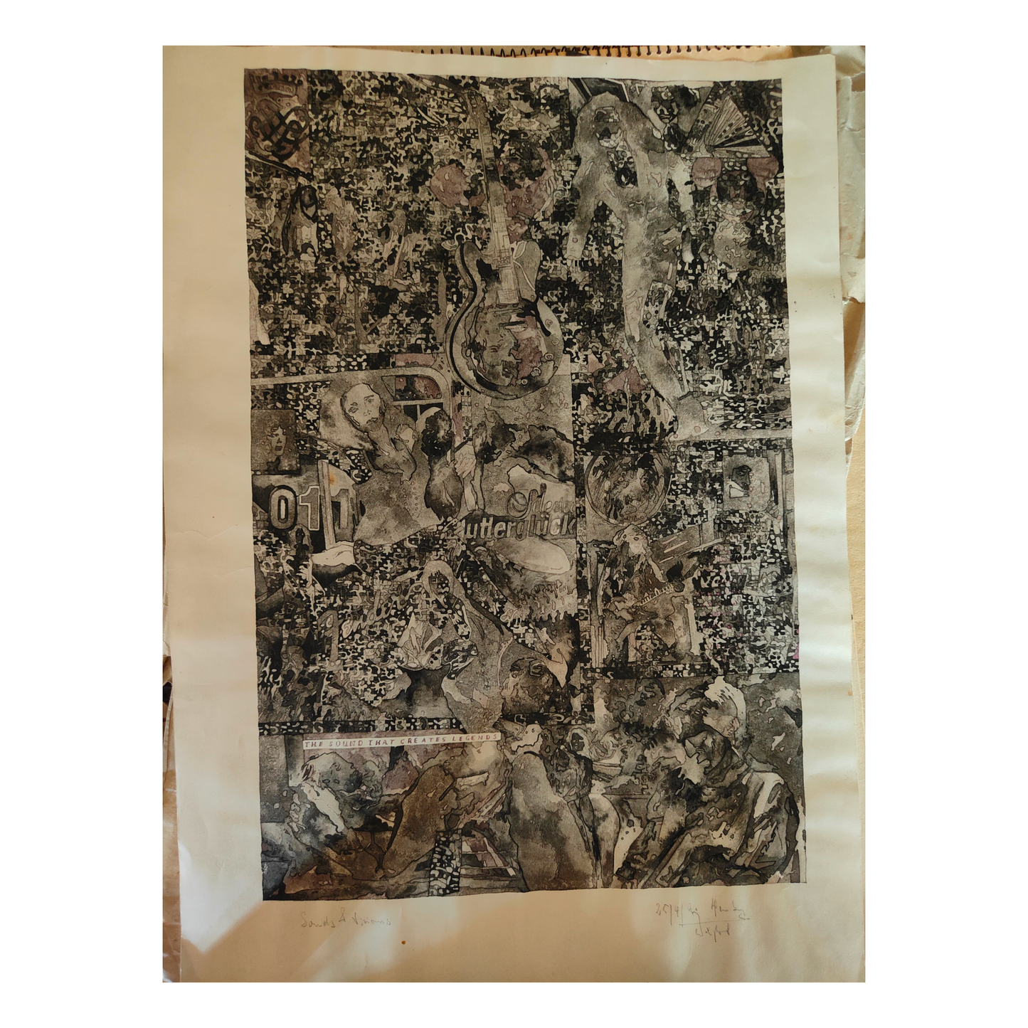 Sounds and Visions aquarelle Klaus Dieter Weissert art contemporain allemand multimédia authentique