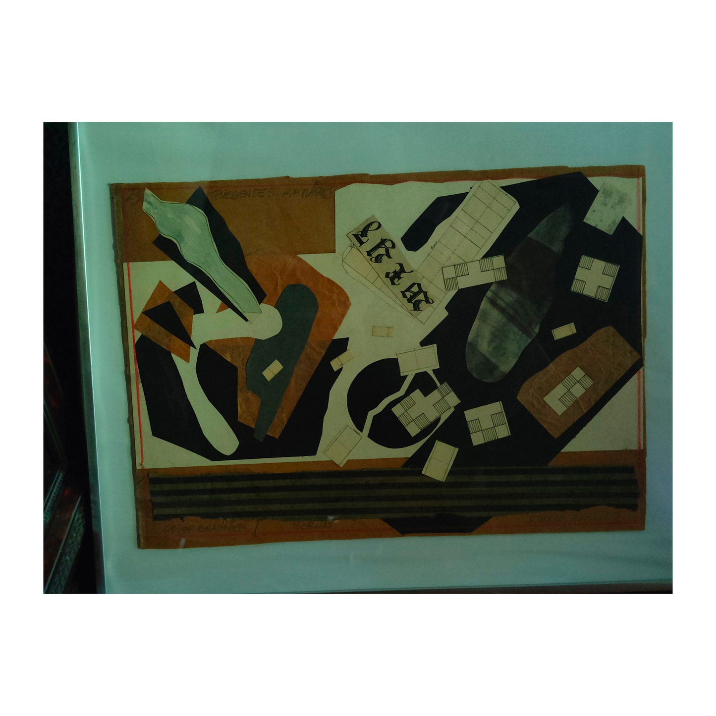 Collage Josef Brauner art moderne allemand 1921 51x41 cm 850 euros