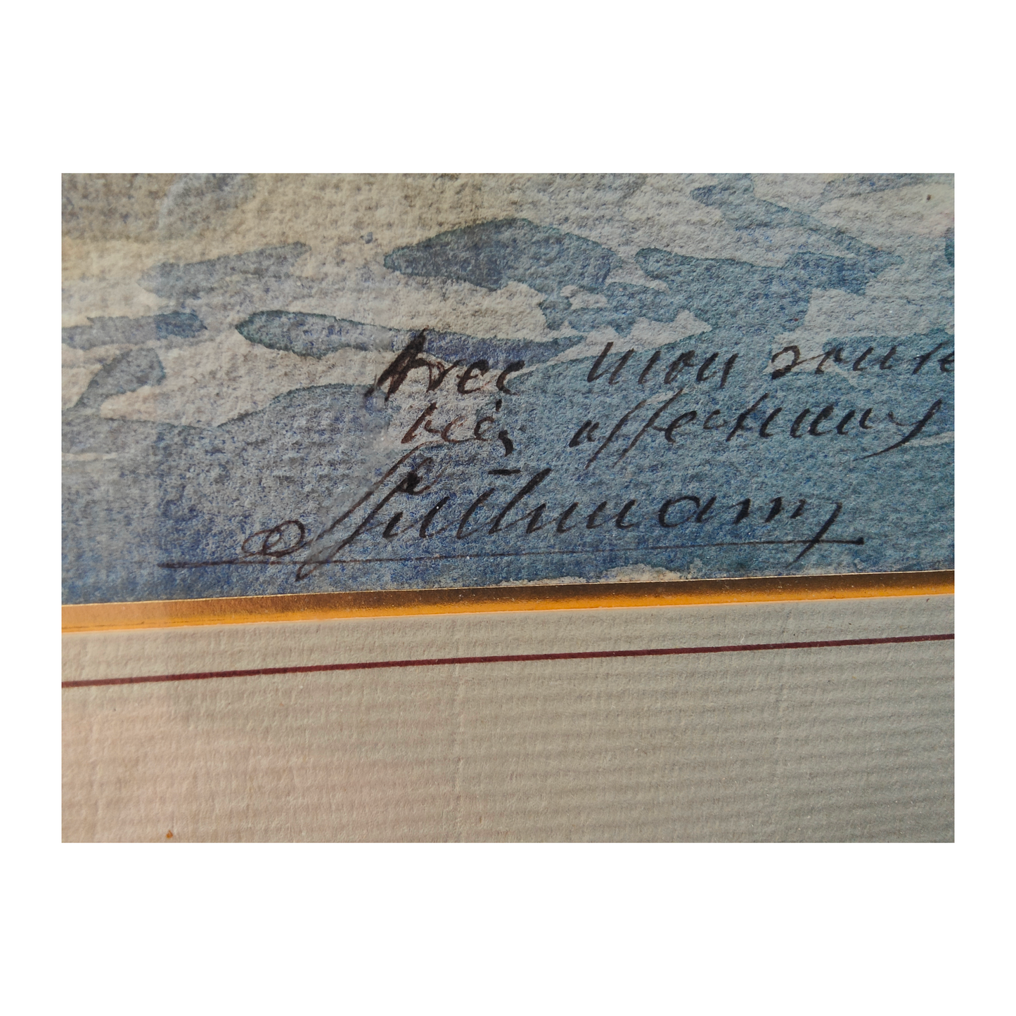 Le Pont Neuf à Paris aquarelle signature non reconnue architecture parisienne Seine art français 1910 37x46 cm 350 euros