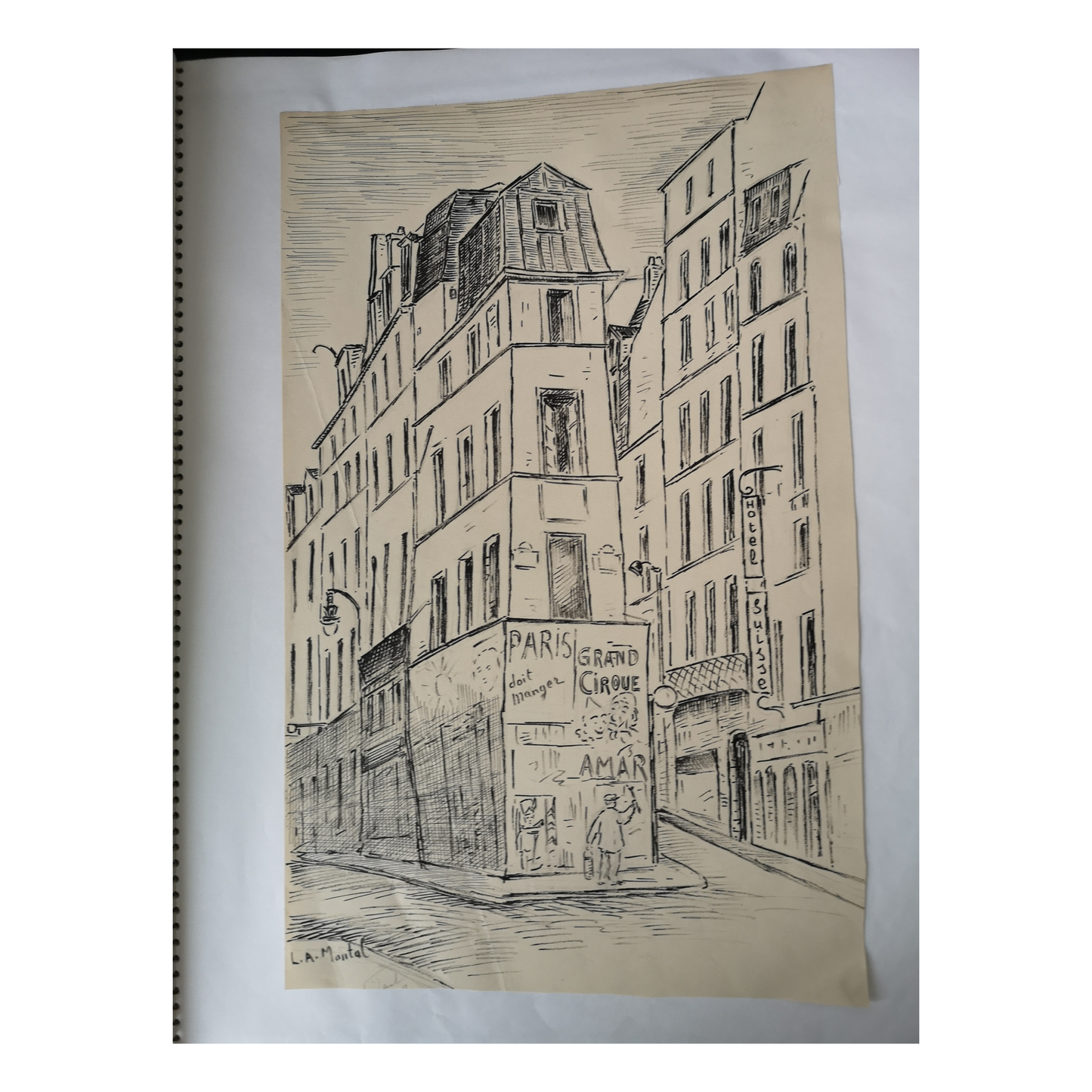 La Maison d'André Chénier dessin Louis Alexandre Montal architecture historique poète français littéraire art français authentique