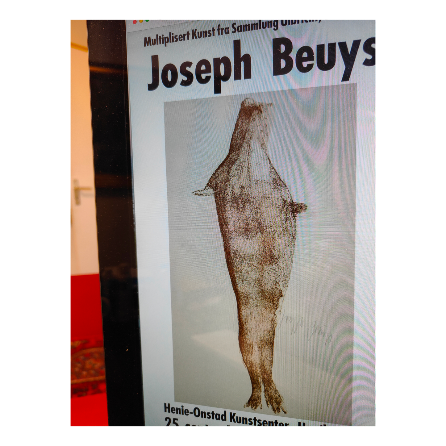 Exposition Düsseldorf 1983 affiche Joseph Beuys art contemporain allemand performance 1983 49x70 cm 1000 euros