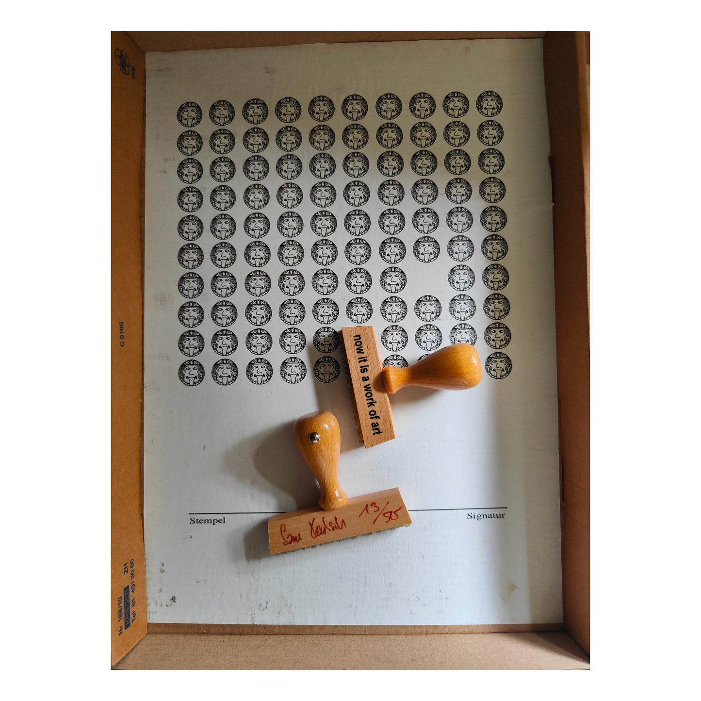 Now it is a work of art & Freiheit für Gerhard Schroeder œuvre Sam Kautch art conceptuel contemporain allemand authentique