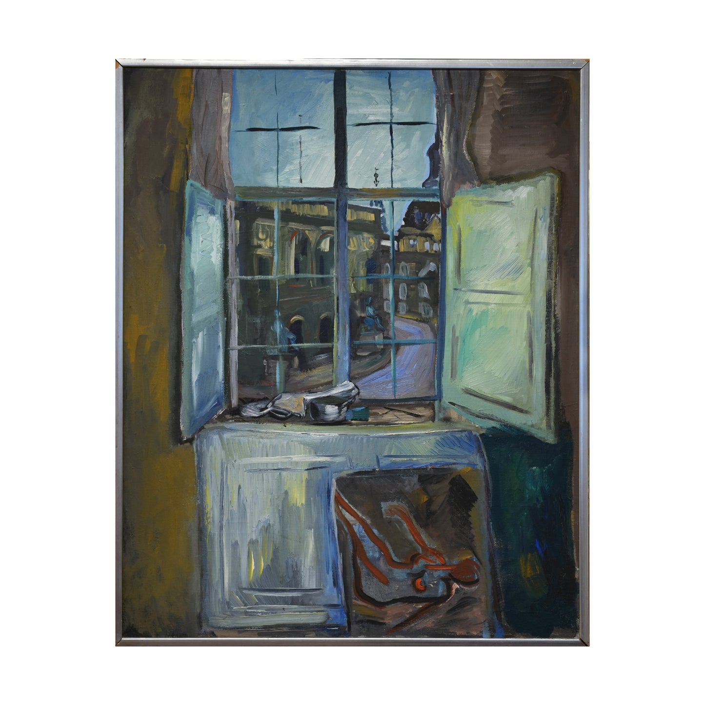 Vue de l'atelier huile sur toile non signée intérieur atelier scène artistique art européen
450 euros