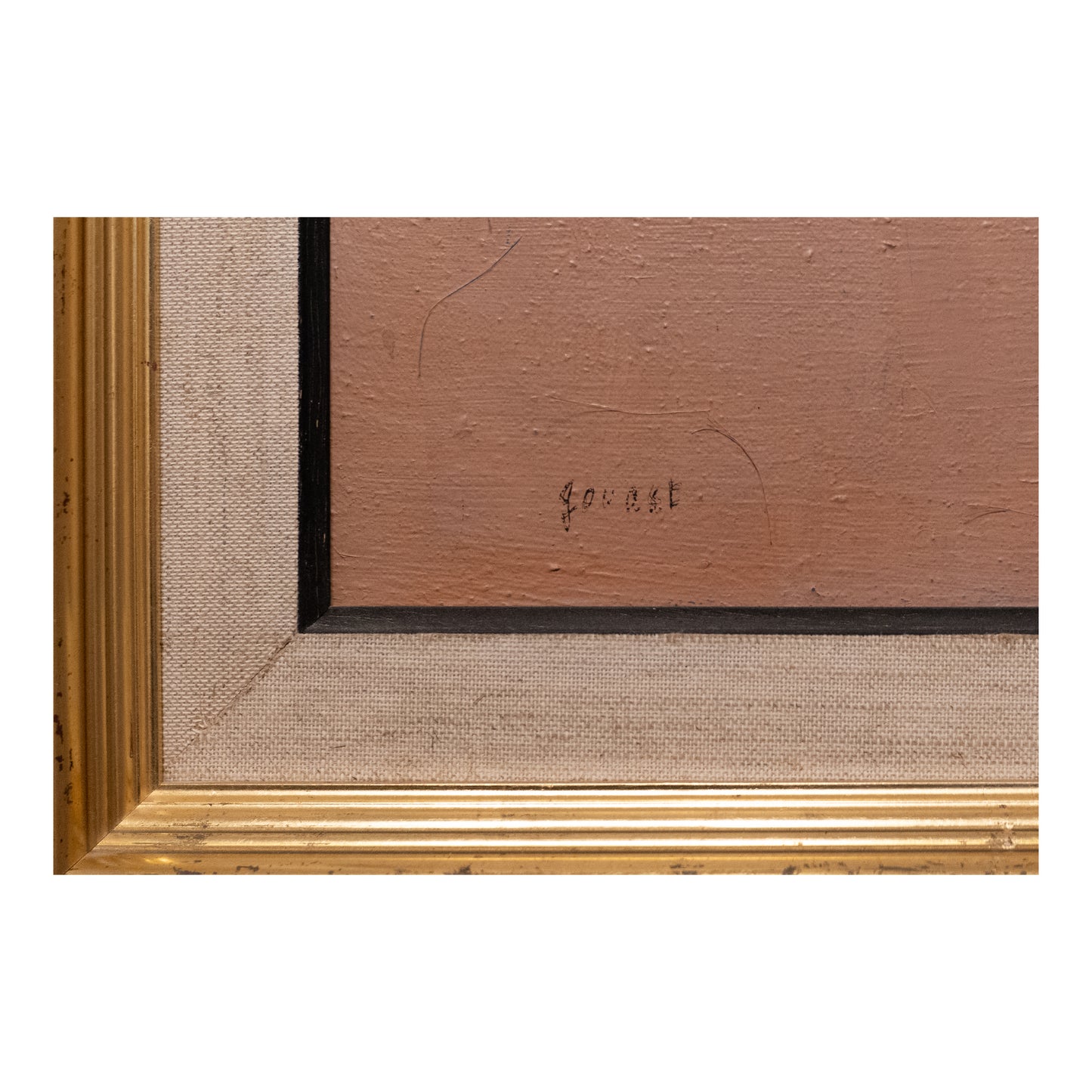 Dans l'attente huile sur toile René Gouast art moderne français 1968 450 euros