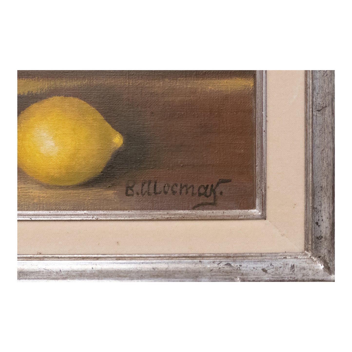 Nature morte au citron huile sur toile B. Ullochmak nature morte fruit art moderne