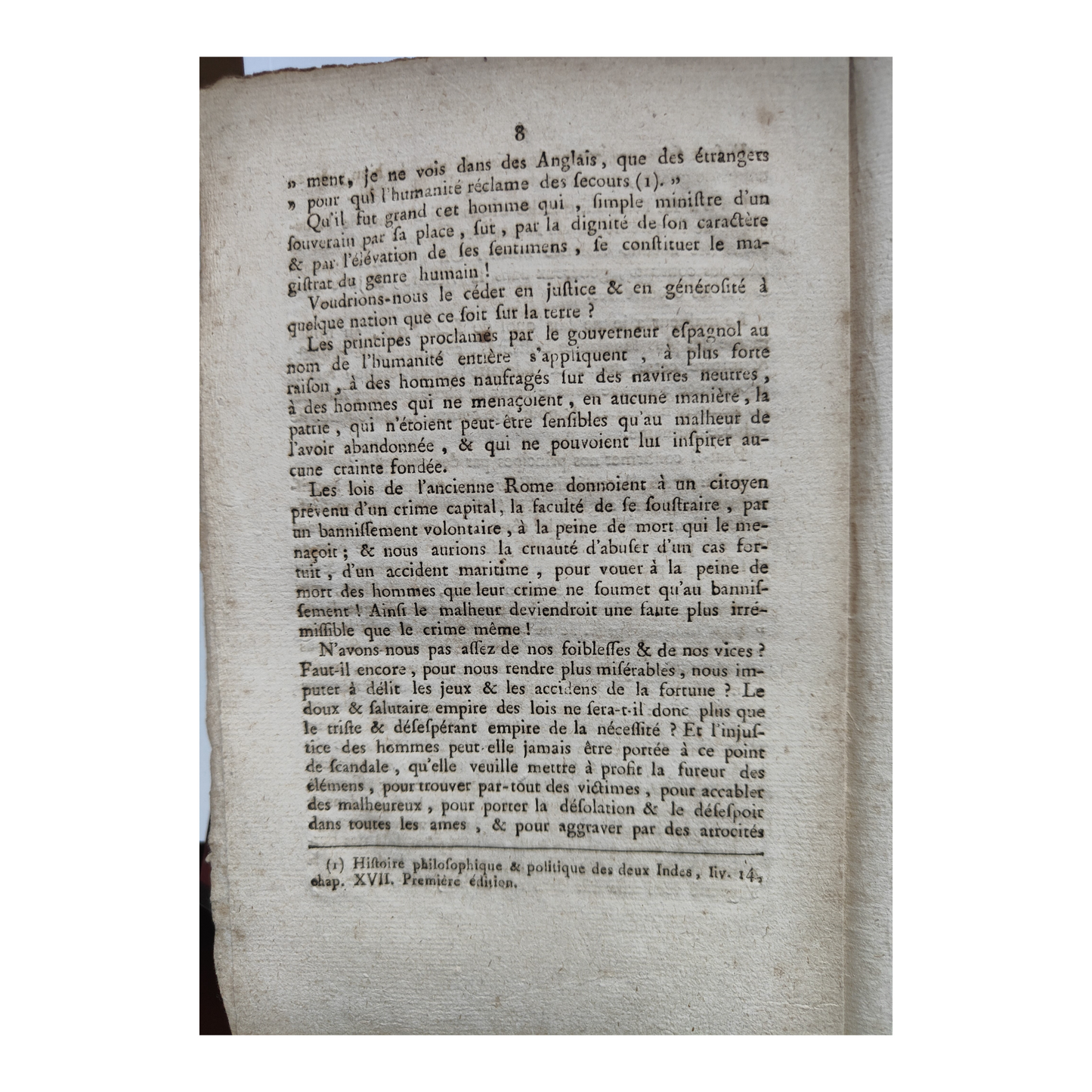 Rapport de Portalis sur les émigrés naufragés document original Conseil des Anciens 15 Thermidor an V révolution française authentique