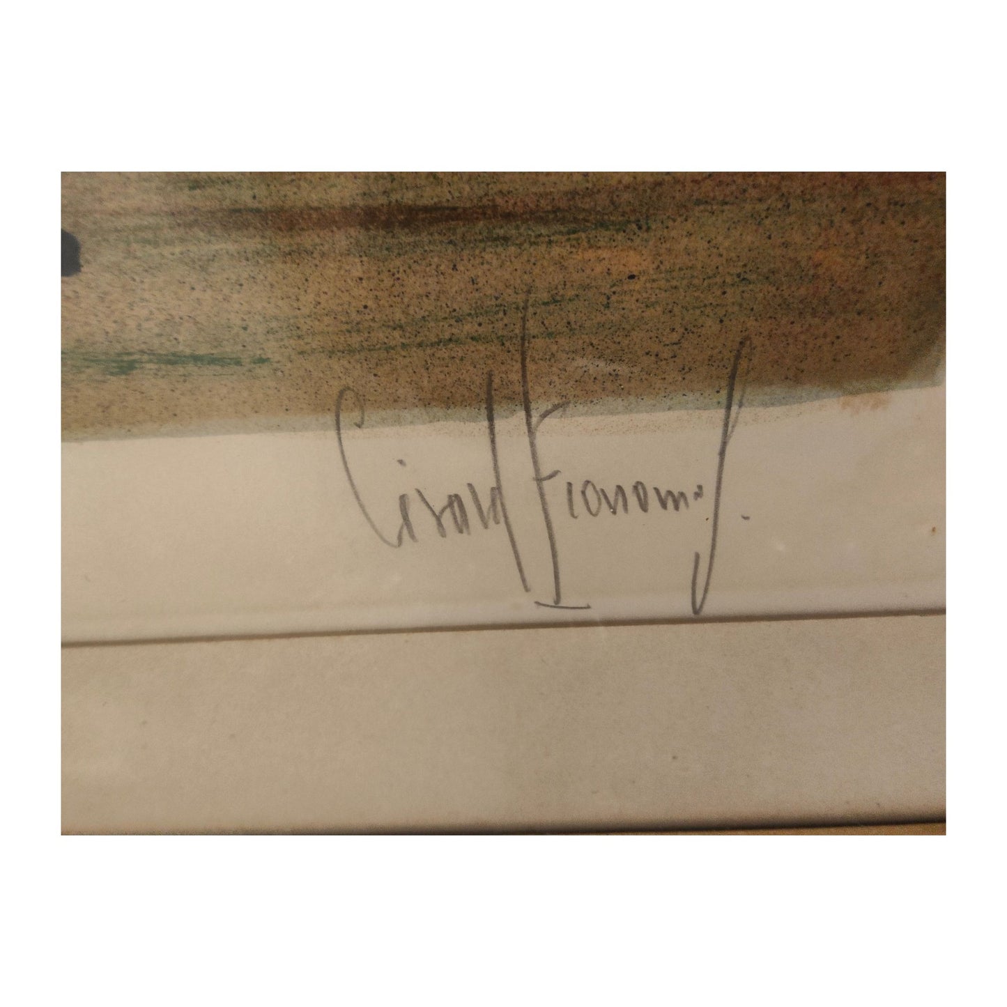 Lithographie originale Bouquet de fleurs de Gérard Economos, signée et numérotée 30/125, tirage limité encadré sous verre, composition florale vive et éclatante.