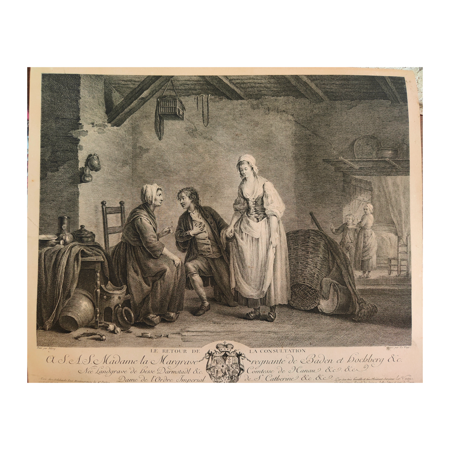 The Consultation and the Return of the Consultation - Bilcoq, Engraved by Le Veau