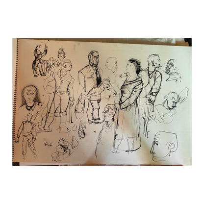 Notebook dessin John Heliker encre sur papier carnet croquis illustration artistique art graphique contemporain
650 euros