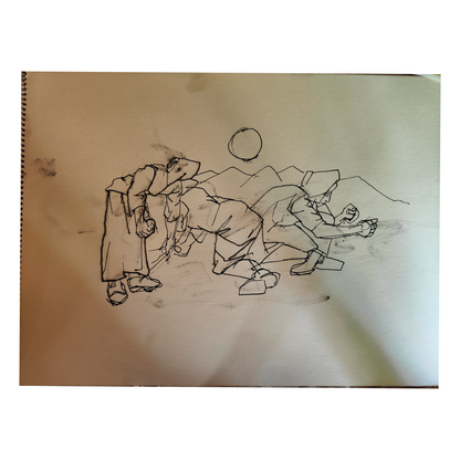 Notebook dessin John Heliker encre sur papier carnet croquis illustration artistique art graphique contemporain
650 euros