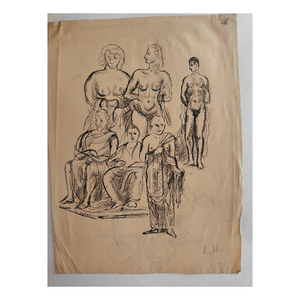 Nudes (On the Back at the Table) - Homeyer Lothar