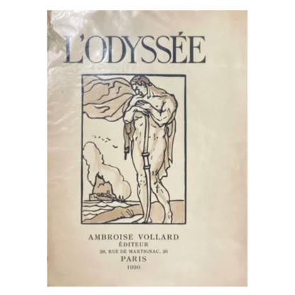 L'Odyssée livre d'art Émile Bernard littérature grecque Homère illustrations coffret 41x30 cm 650 euros