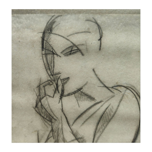 Image traitée - Femme enceinte-Luc Albert Moreau ( 1882-1948)