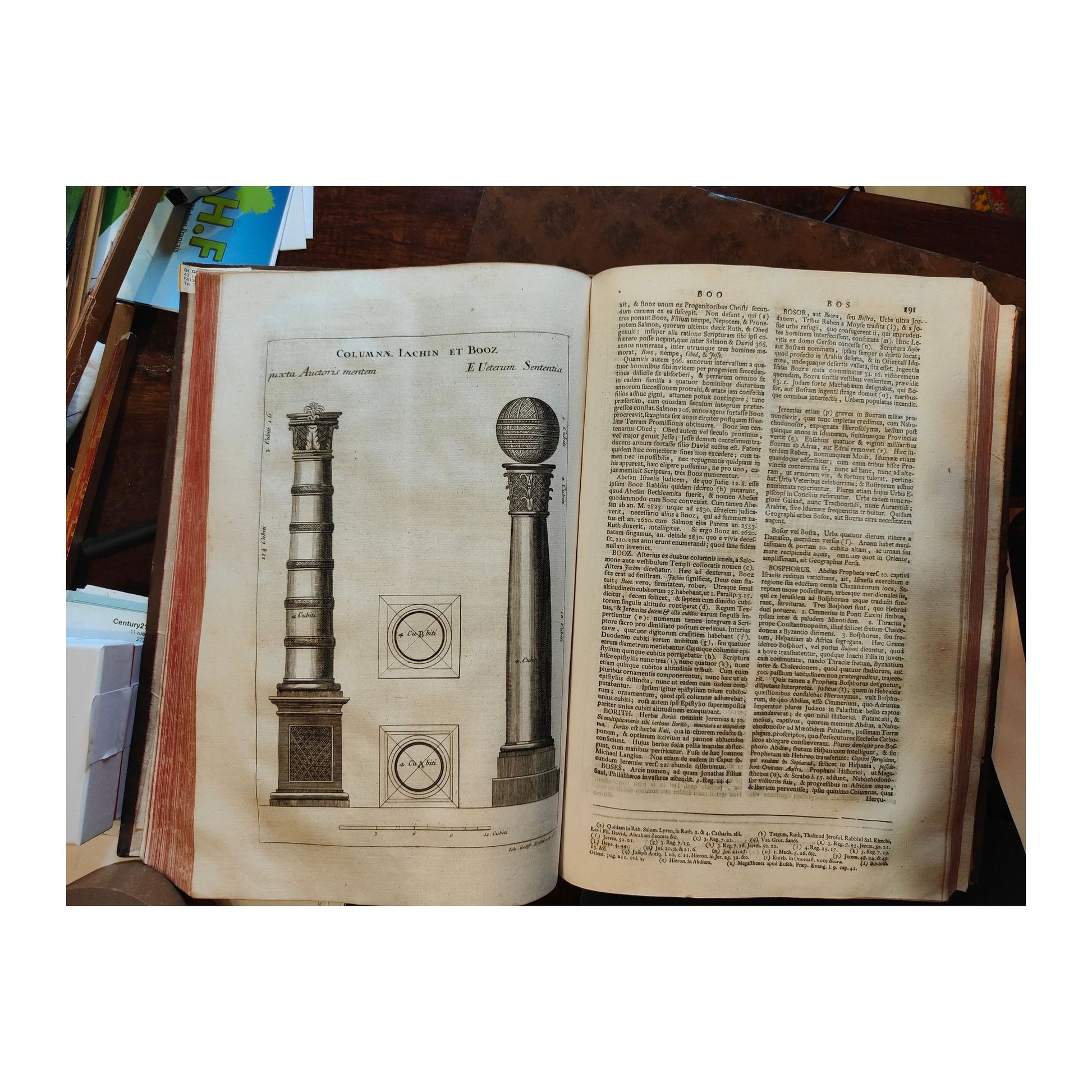 Image traitée - dictionnaire histoirique critique de la Bible( version latine)- Augustin Calmet