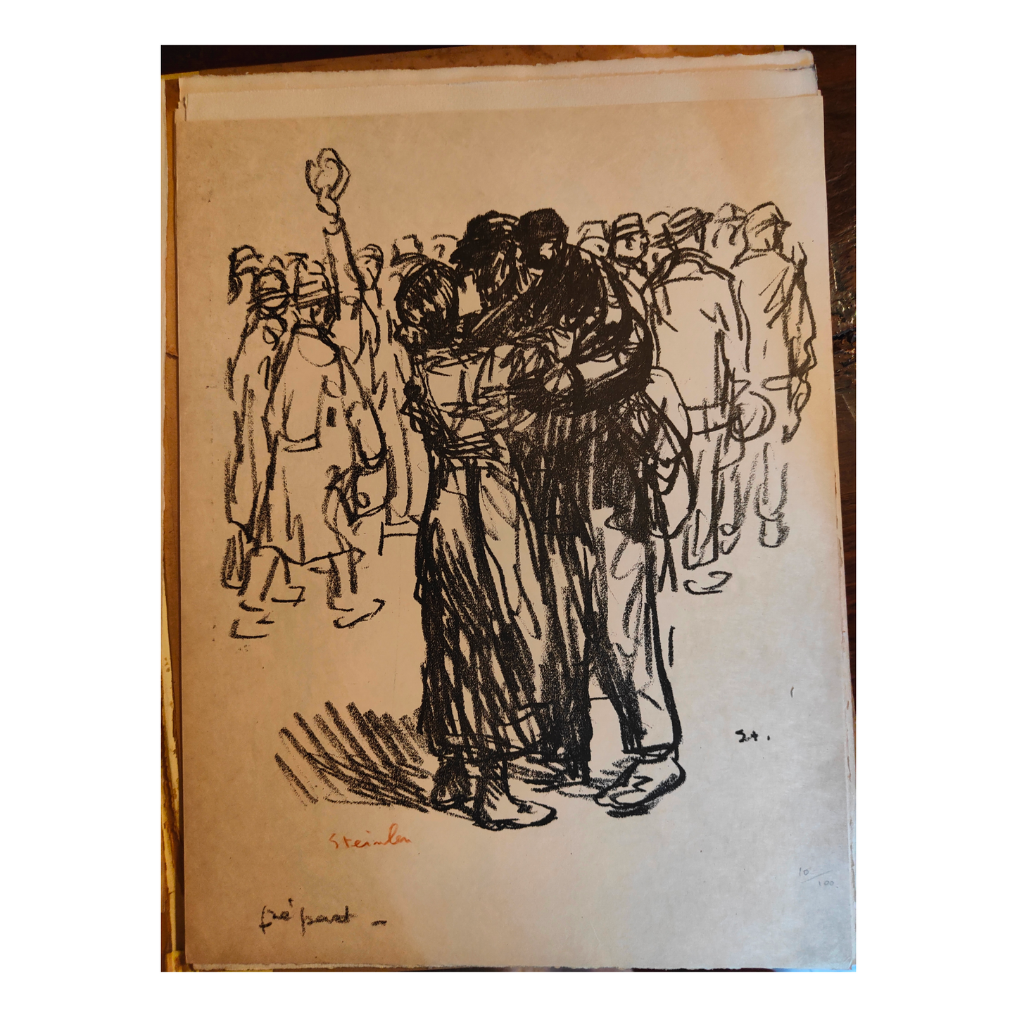 Le départ  - Steinlen Théophile