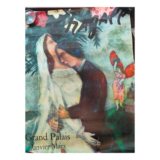 Les Mariés - Chagall Marc - Affiche Expo Grand Palais 1972