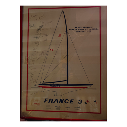 France 3 America Cup 1983 - Poster
