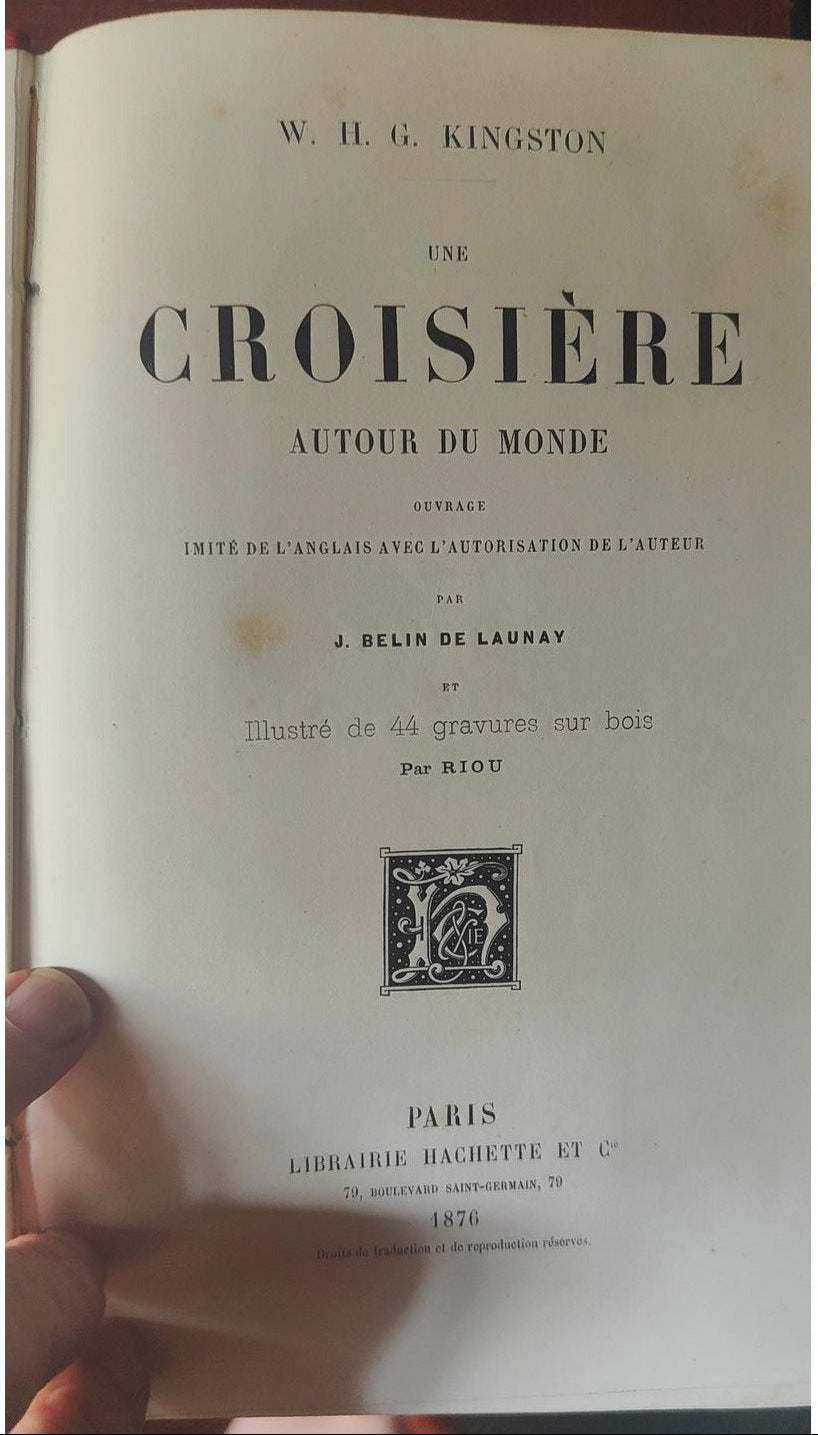 Image traitée - W. H. G. Kingston Une Croisière autour du Monde  Paris, Librairie Hachette et Cie, 1876