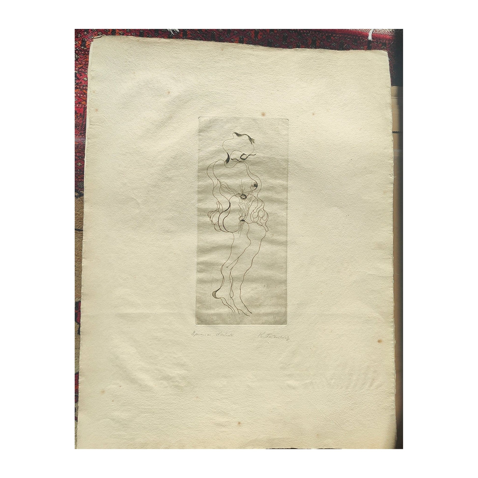 Image traitée - femme sans titre- Serge Kantorowitz