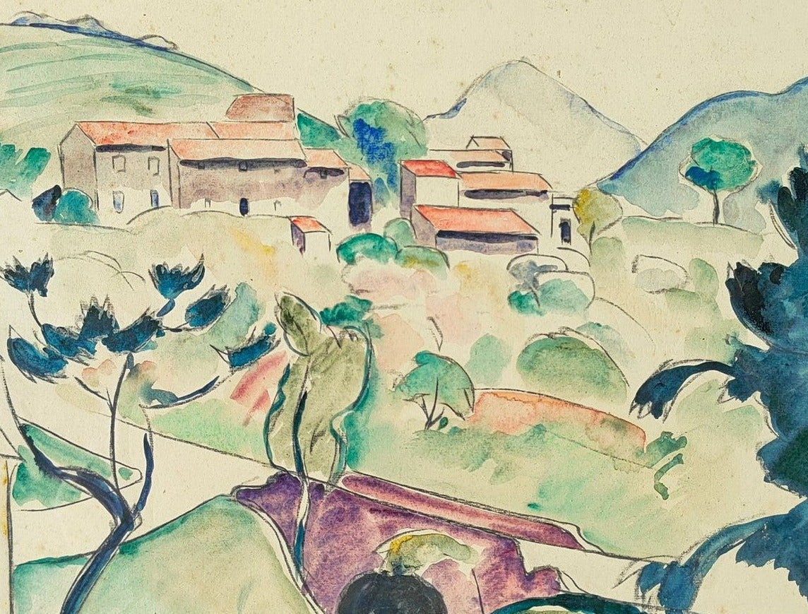 Image traitée - le village - Fernand Picart Ledoux