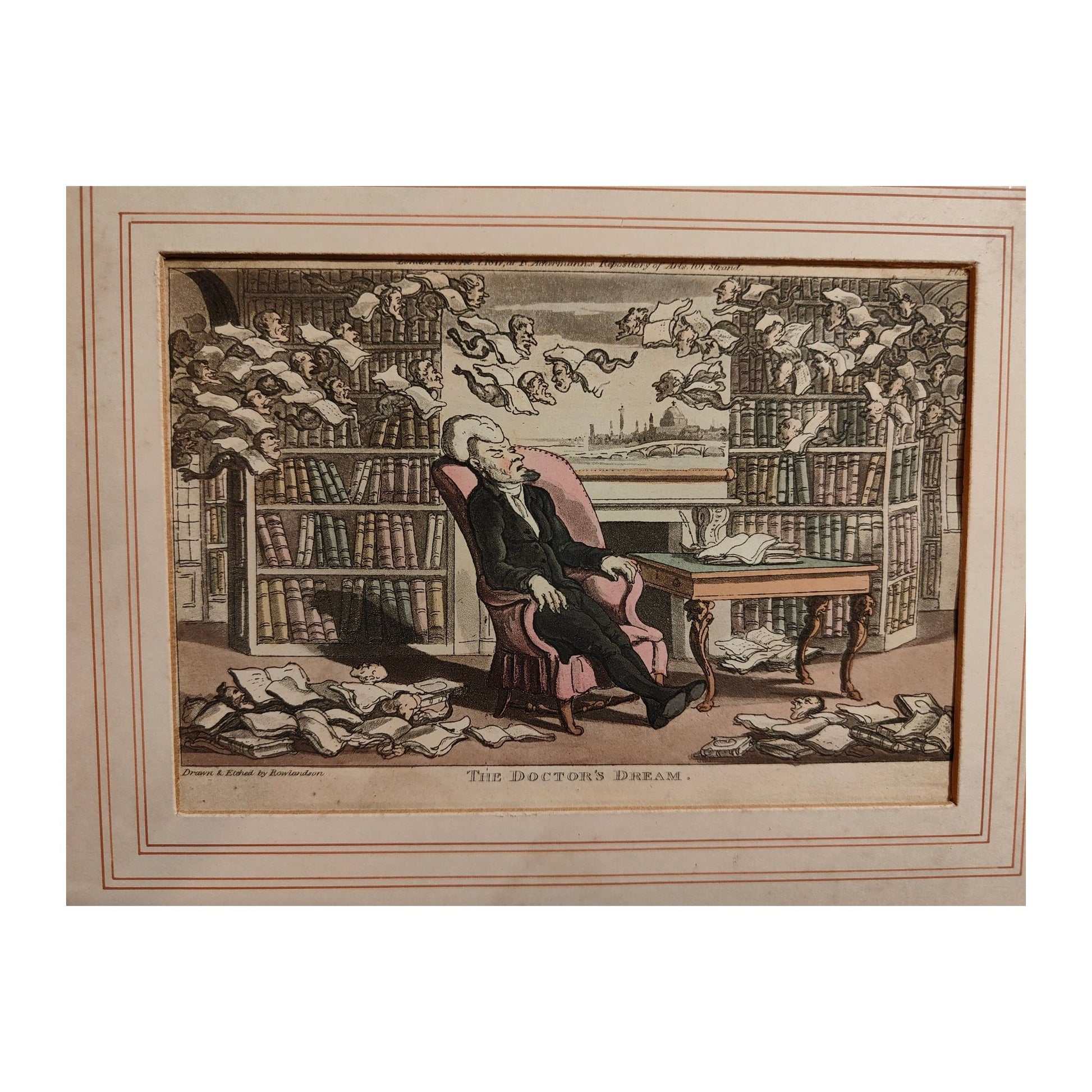Image traitée - Importante suite de 10 aquatintes originales de Thomas Rowlandson – “Dr Syntax”, Londres, vers 1810–1820 (Ackermann)