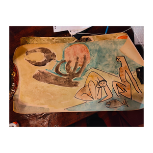 Couple with fish - Guansé Antonio