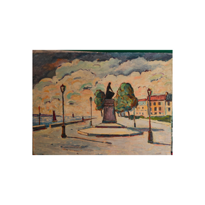 The statue on the square - Pichon Guy