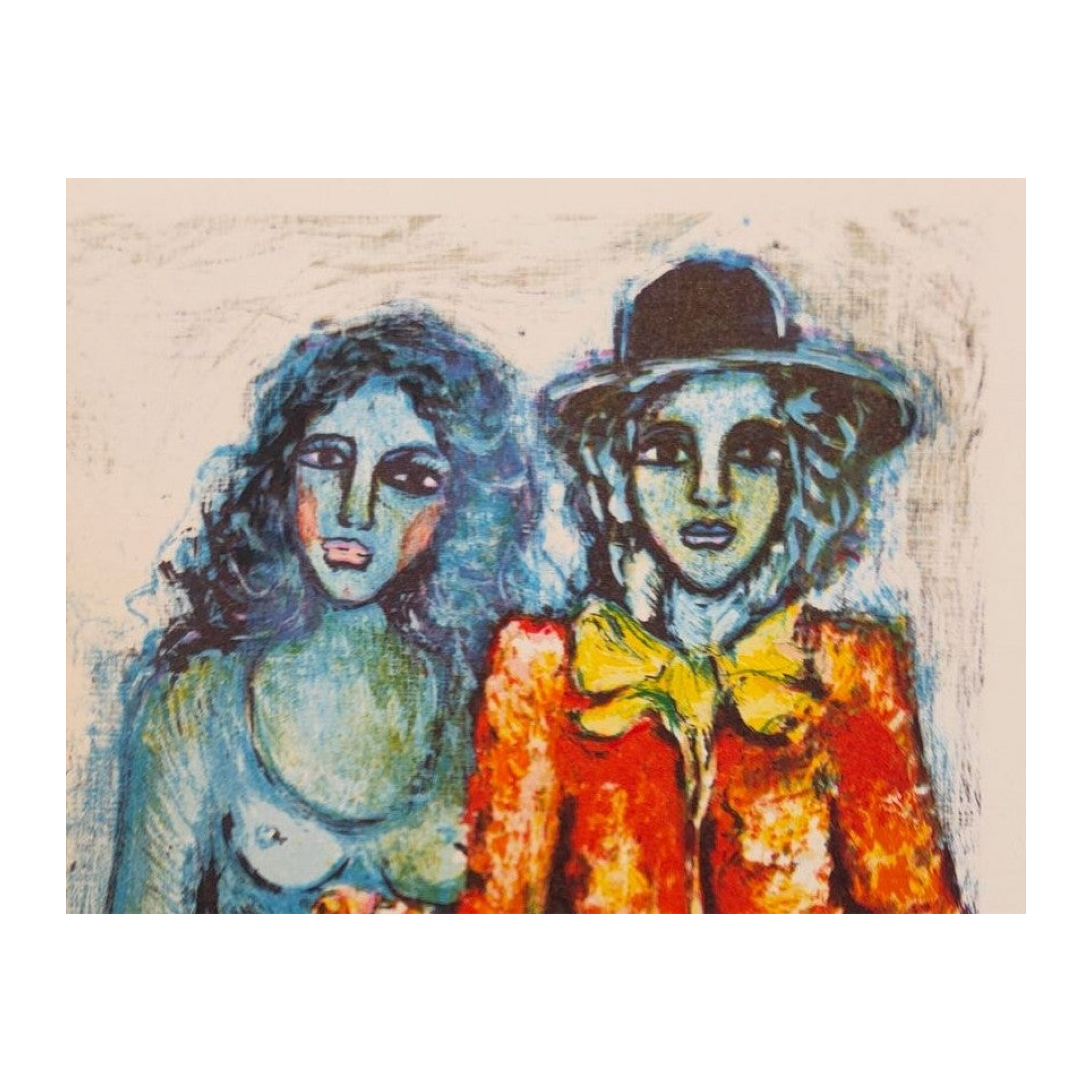 Suite de 16 cartes lithographiées en couleurs de Raya Sorkine, lithographies originales signées au crayon et numérotées 4/50, ensemble d’estampes non encadrées.
