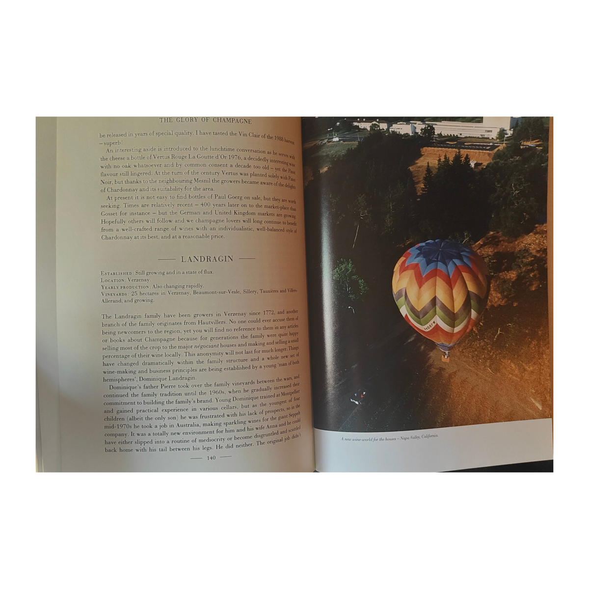 SIGNED / DÉDICACÉ - The Glory of Champagne (1989) First Edition - Don Hewitson - Very Good Condition