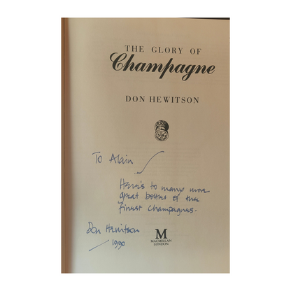 SIGNED / DÉDICACÉ - The Glory of Champagne (1989) First Edition - Don Hewitson - Very Good Condition