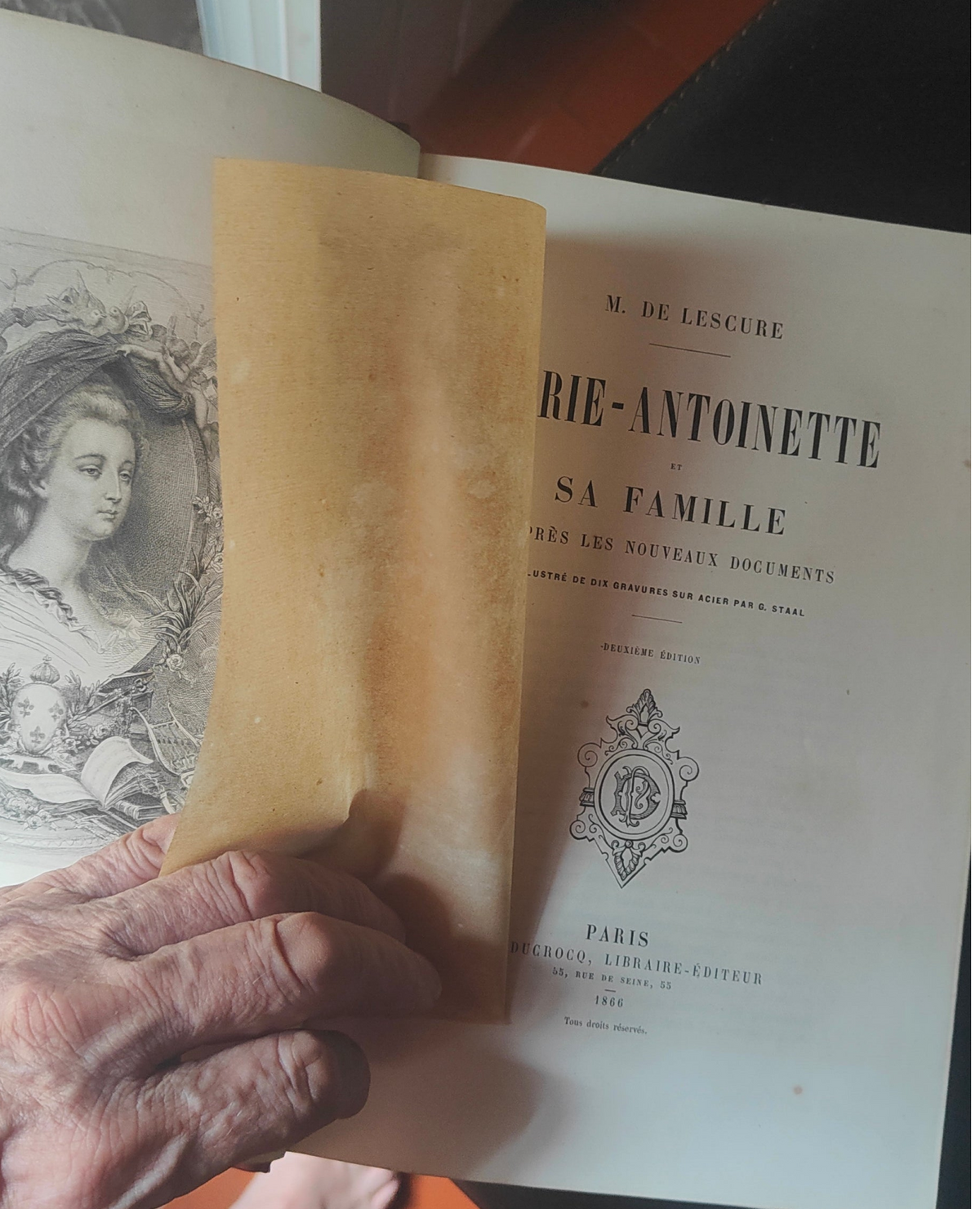 Marie-Antoinette et sa Famille  Mathurin de Lescure  Paris, Ducrocq, Libraire-Éditeur, 1866