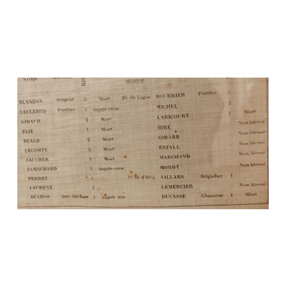 Mouchoir commémoratif – Béni‑Méred (1842)- Colonisation de l'Algérie
