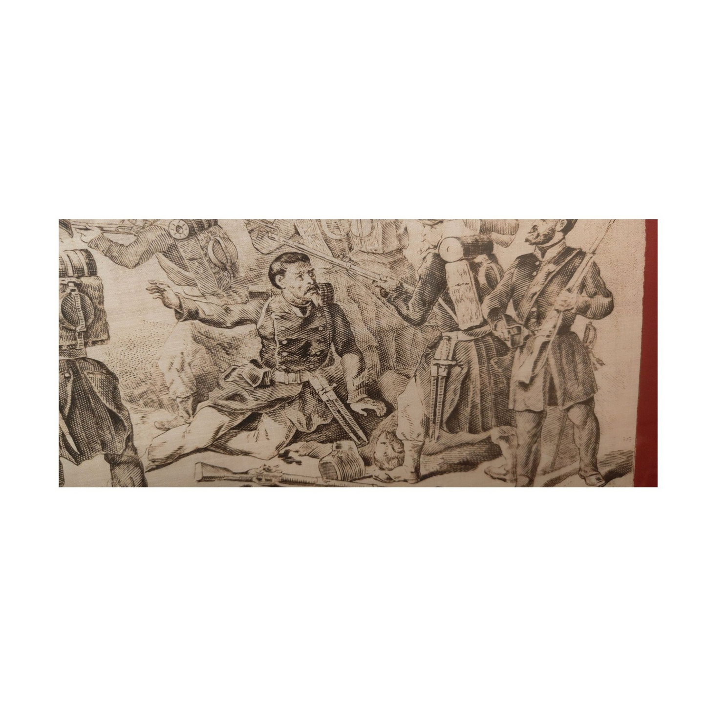 Mouchoir commémoratif – Béni‑Méred (1842)- Colonisation de l'Algérie