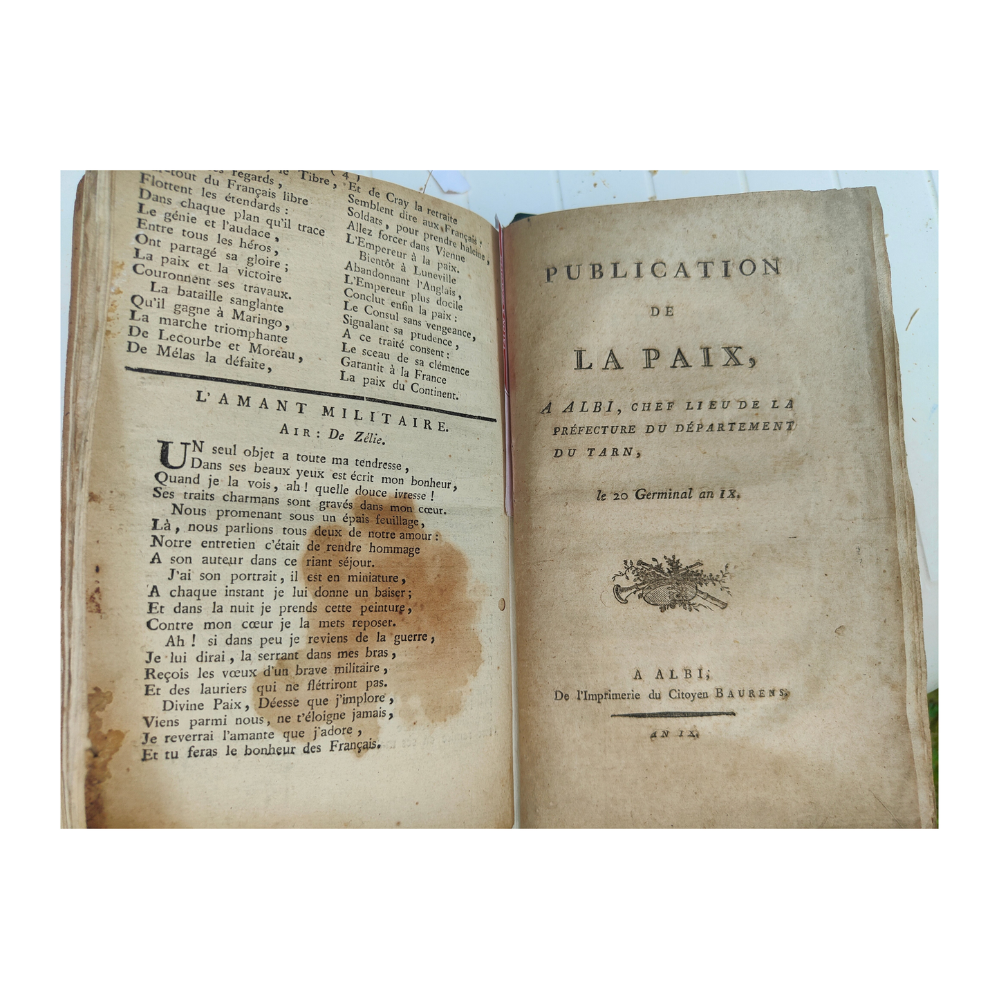 Recueil Révolution française relié XIXe – Robespierre (Être suprême), Courtois, David, Paix de Lunéville – 1794‑1801