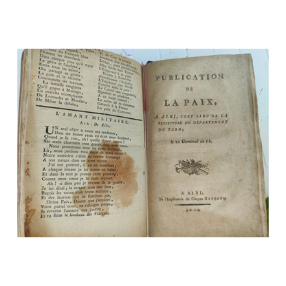Recueil Révolution française relié XIXe – Robespierre (Être suprême), Courtois, David, Paix de Lunéville – 1794‑1801