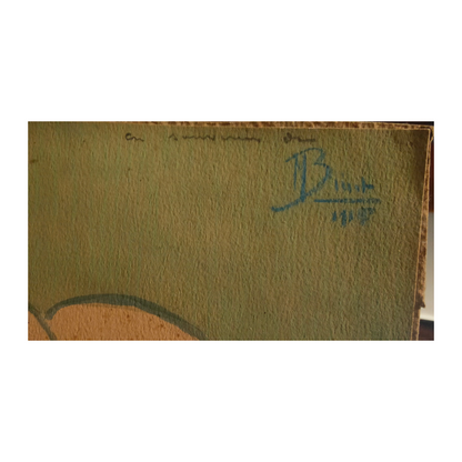 Aquarelle sur papier contrecollée sur du carton

Notée en souvenir de M Binet (?)

Très fraiche. Non encadrée
