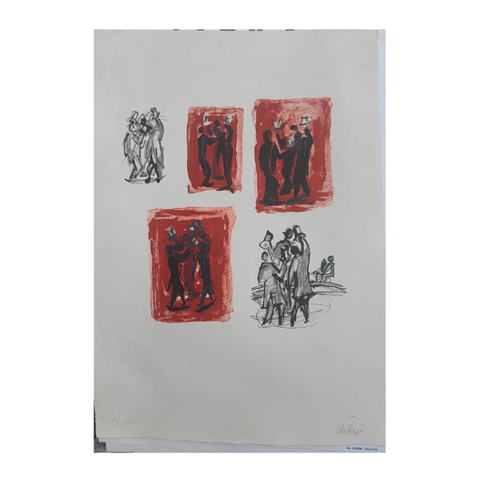 Jean Hélion (1904-1987) Ensemble exceptionnel autour de l'exposition du Cloître de Saint-Lizier (Ariège), septembre 1971