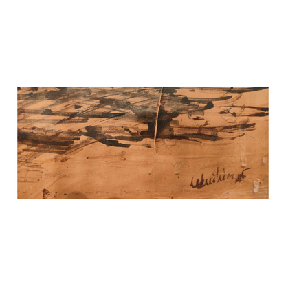 Dans le champs dessin encre Isaac Celnikier scène rurale paysage École de Paris art moderne français 500 euros
