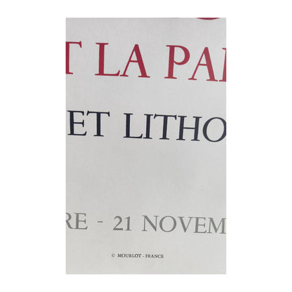 Image traitée - Affiche exposition Picasso et la paix-Mourlot