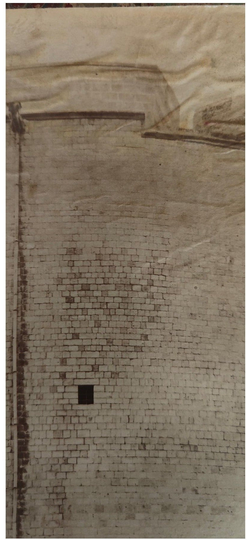 Image traitée - Photographie 1887- cachet de Mieusement- Fort de Ham- Tour du connétable.