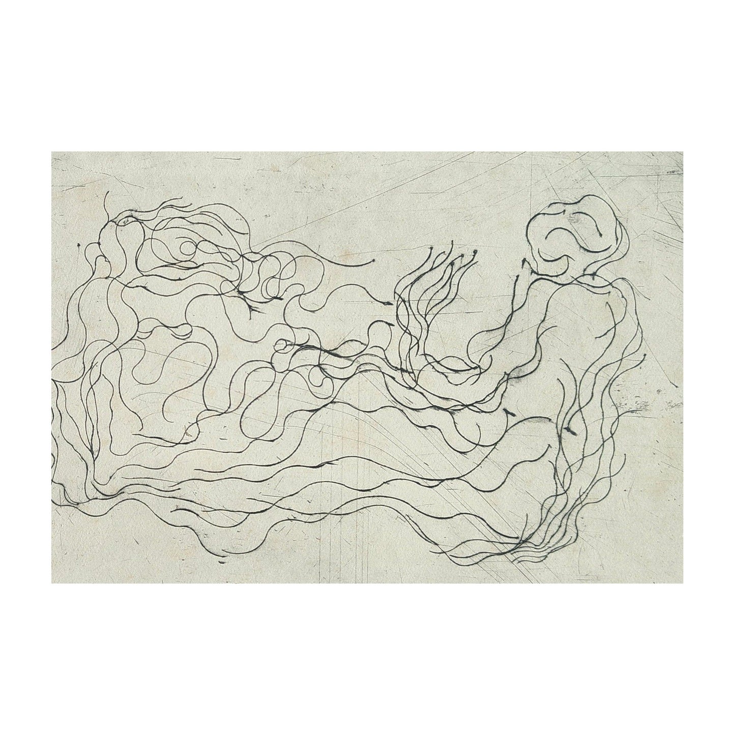 Image traitée - femme demi allognée- Serge Kantorowitz