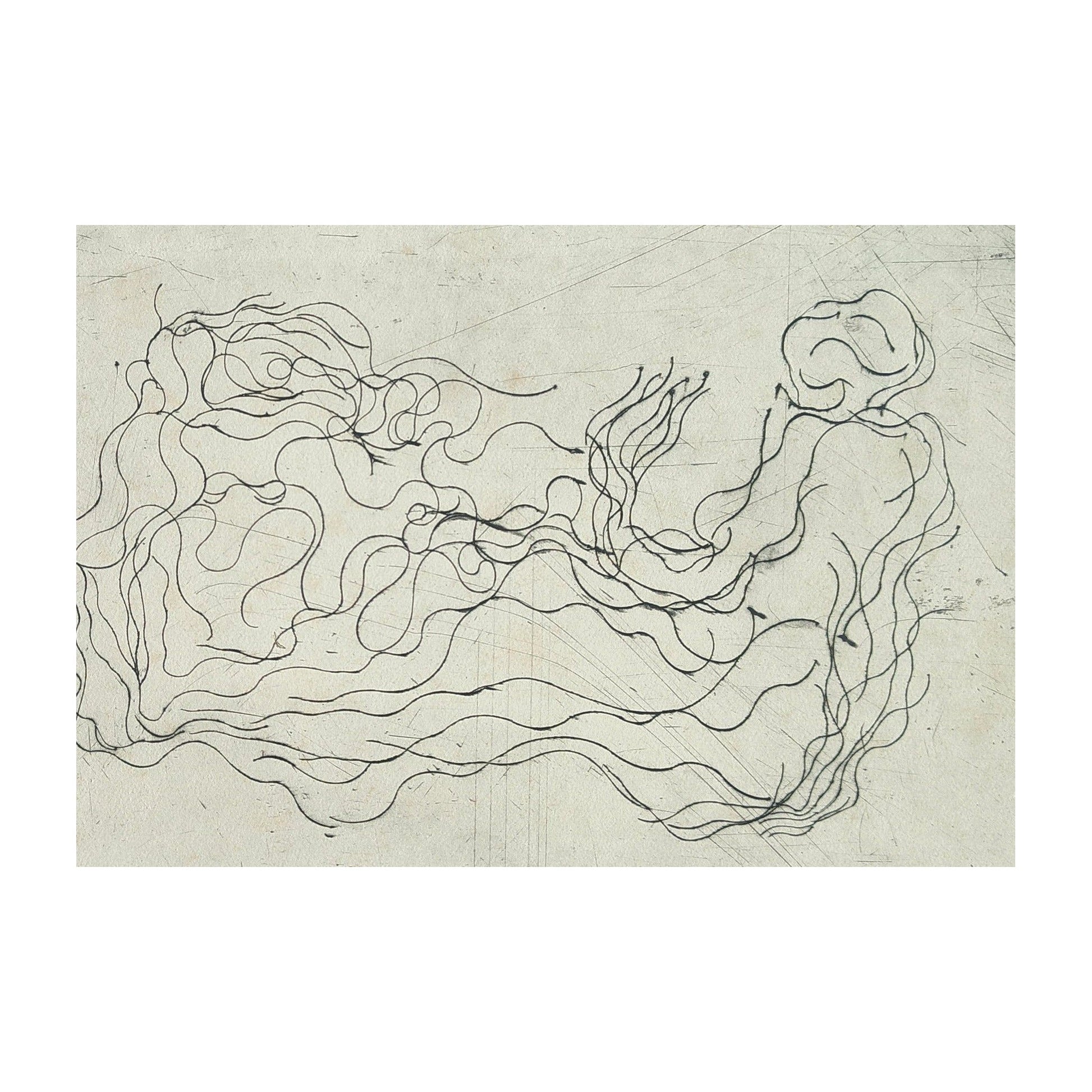 Image traitée - femme demi allognée- Serge Kantorowitz