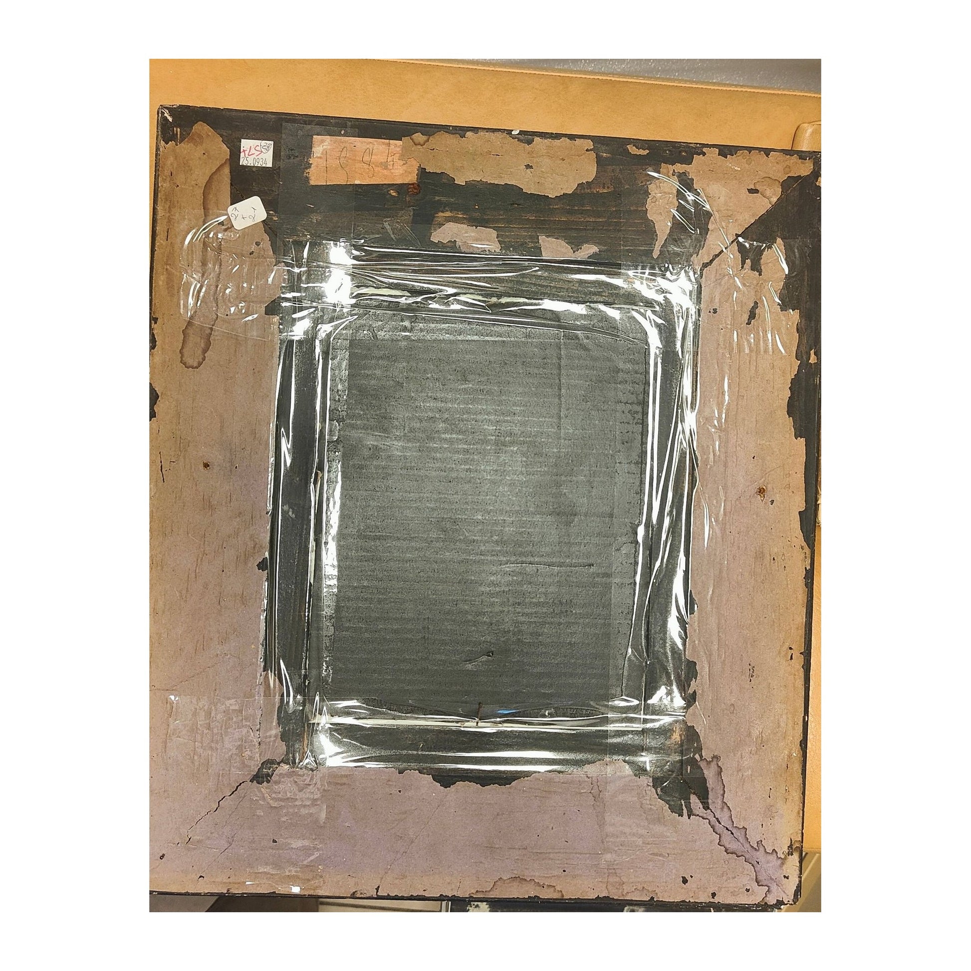 Image traitée - Eau-forte de Francisco de Goya autoportrait- les caprices– Cadre ancien XIXe