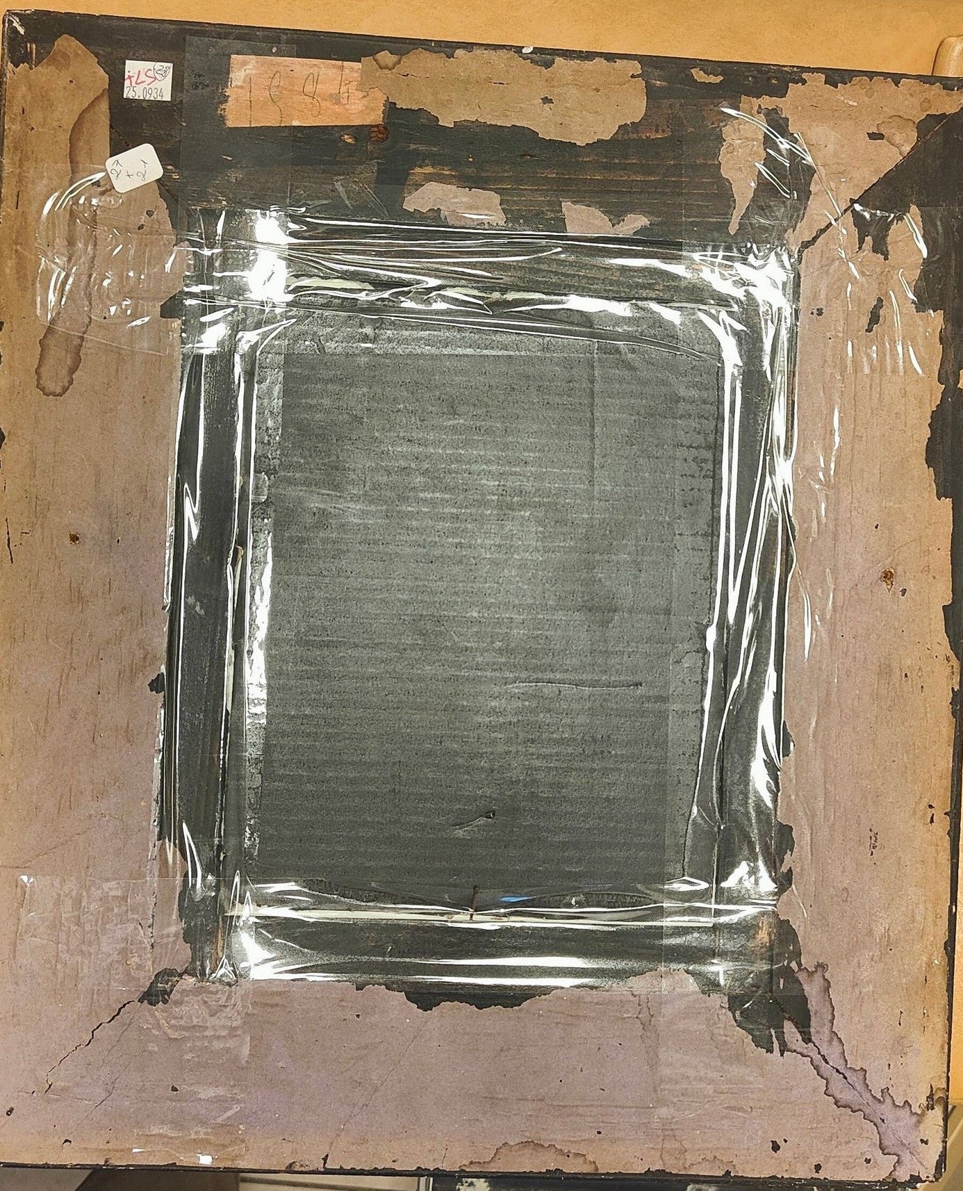Image traitée - Eau-forte de Francisco de Goya autoportrait- les caprices– Cadre ancien XIXe