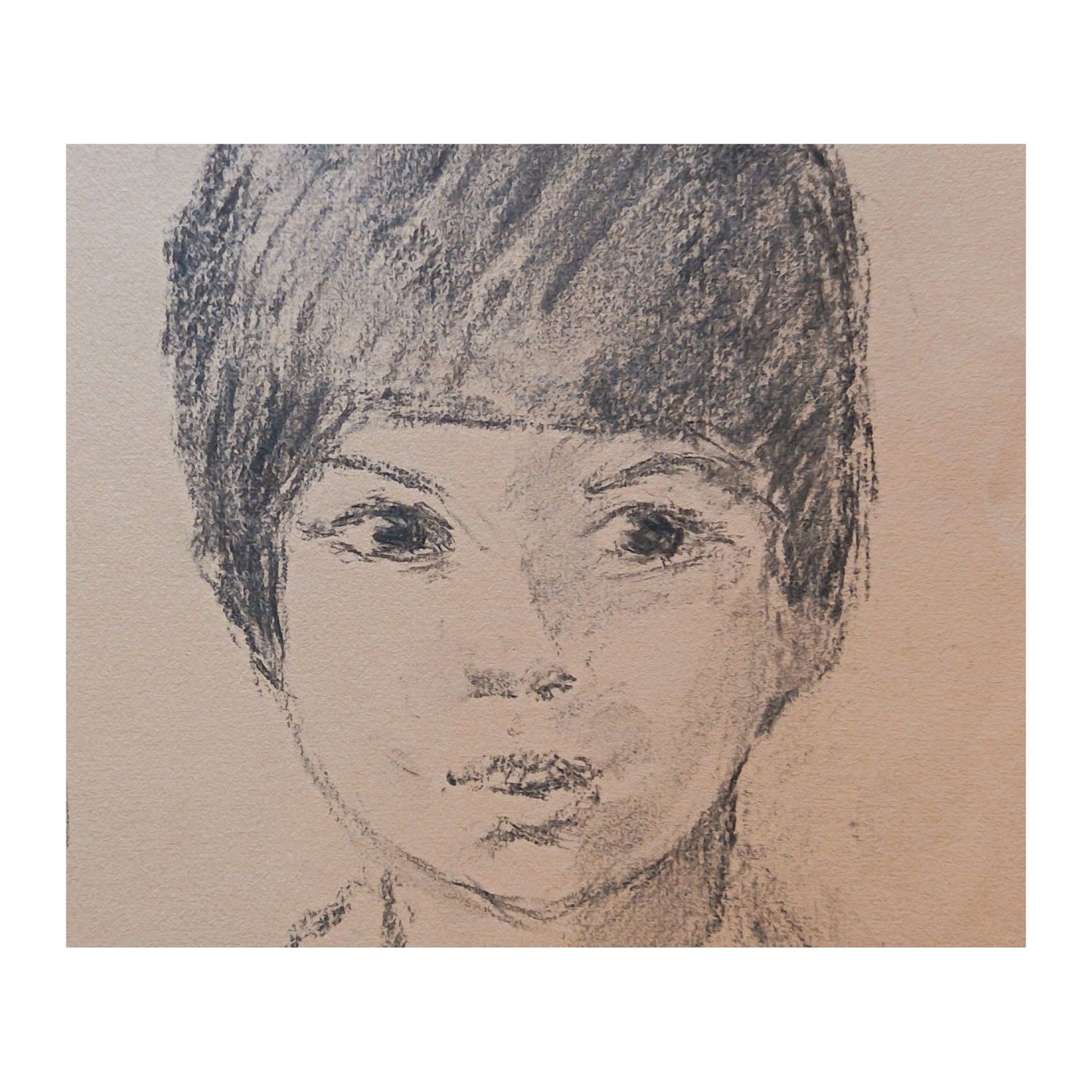 Image traitée - portrait d'un jeune garçon- Benn ( Bentsion Rabinowicz 1905-1989)