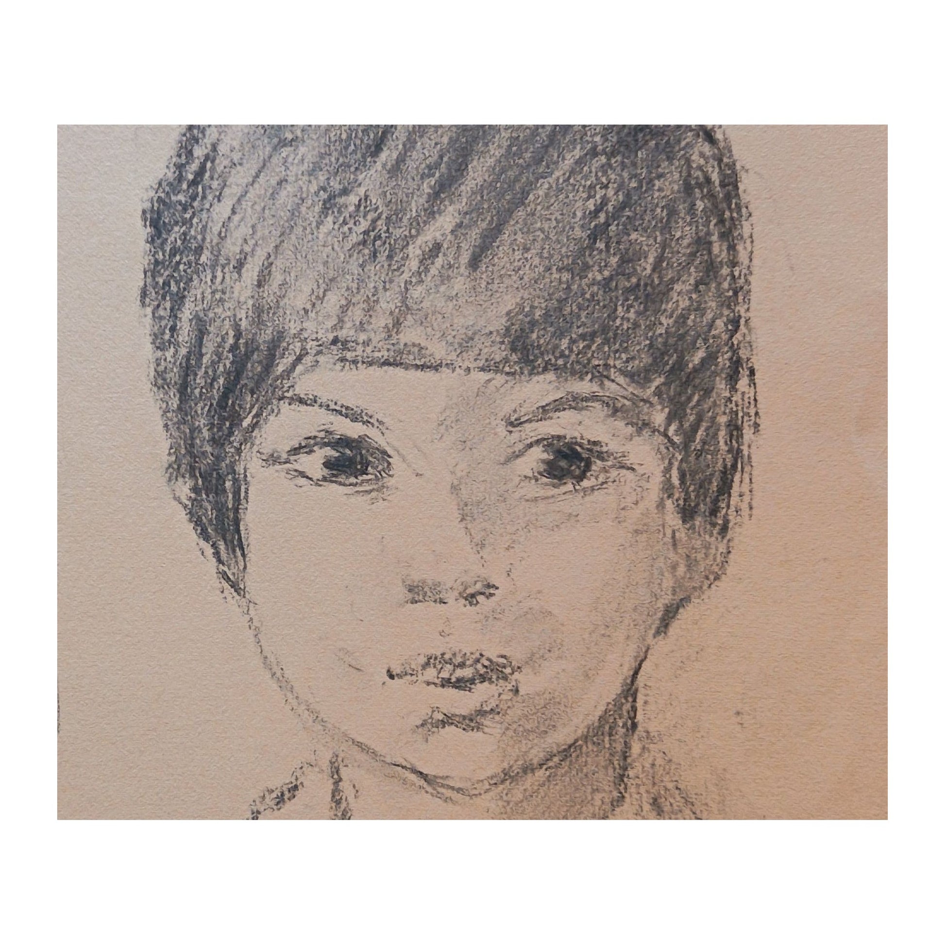 Image traitée - portrait d'un jeune garçon- Benn ( Bentsion Rabinowicz 1905-1989)