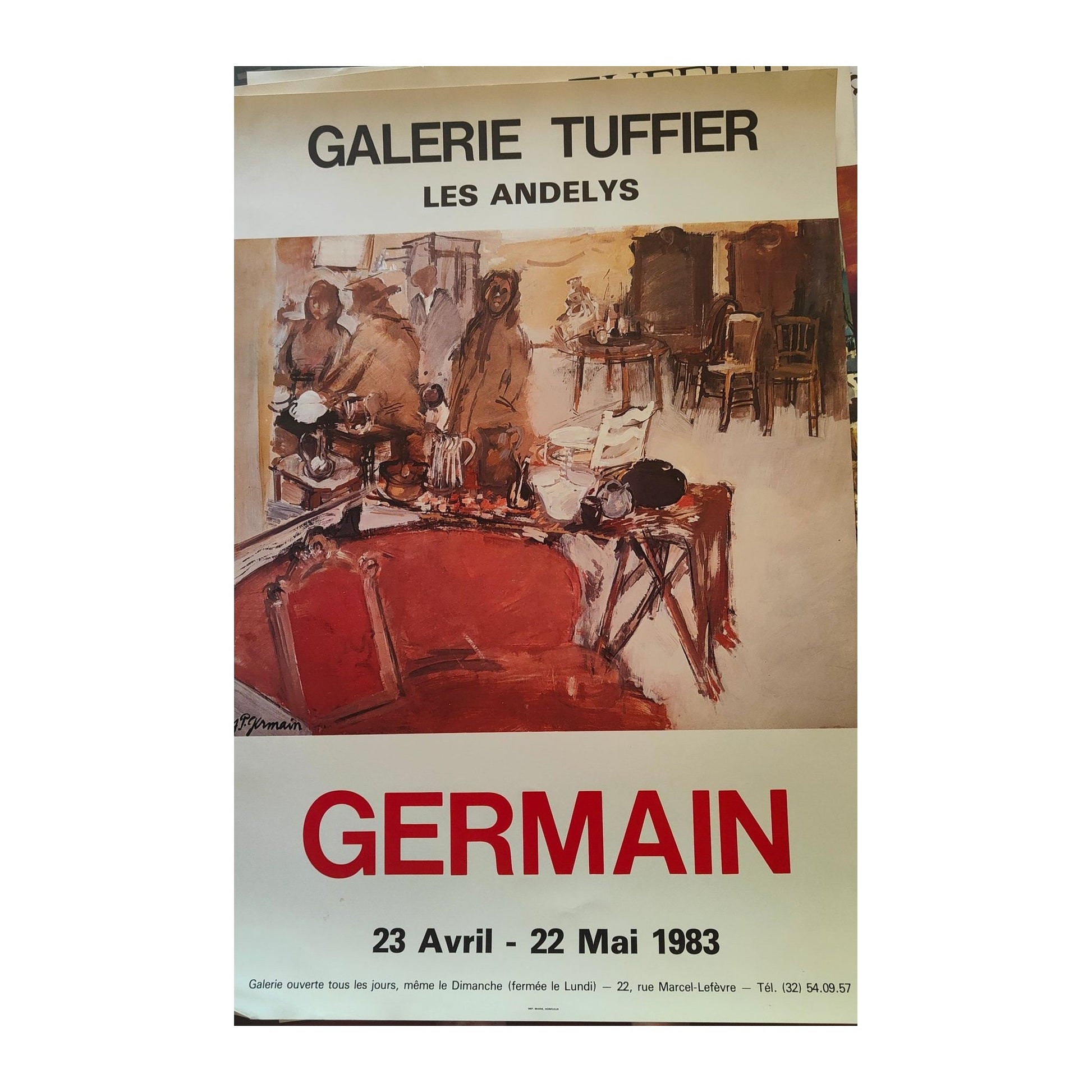 Image traitée - 11 Affiches de la galerie Robert tuffier - les Andelys- 1981-85