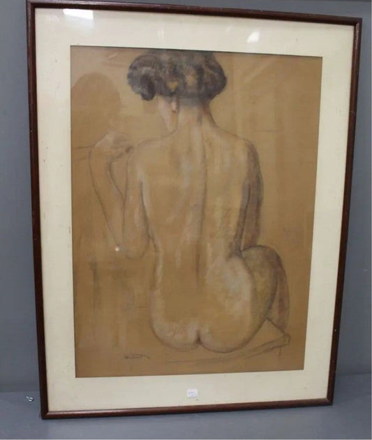 Image traitée - nu de dos - Louis Robert Antral