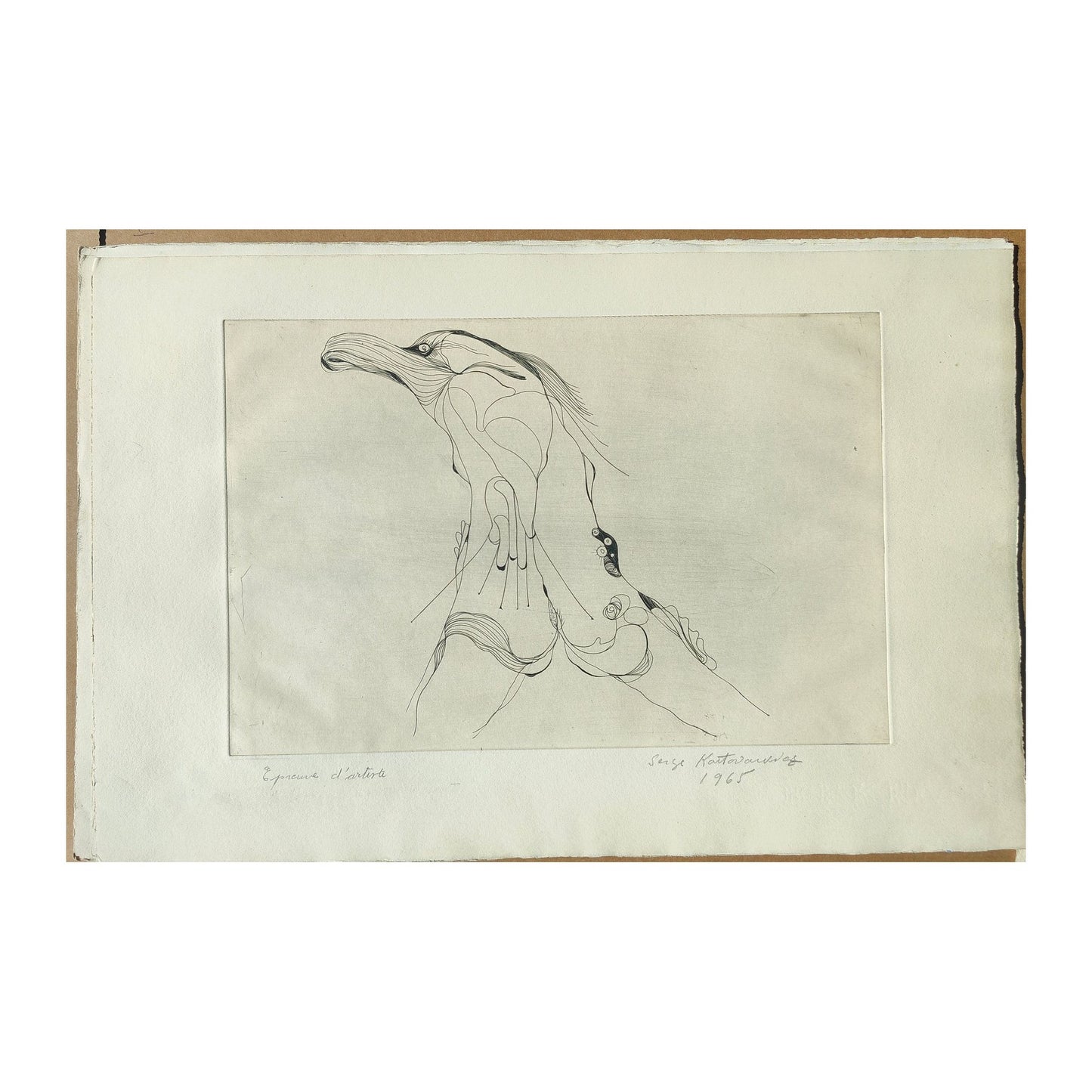 Image traitée - Femme debout de face- Serge Kantorowitz