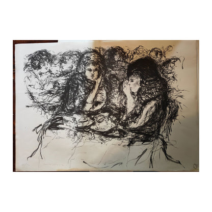 Image traitée - les deux amies_ David Azuz (1942-2014)